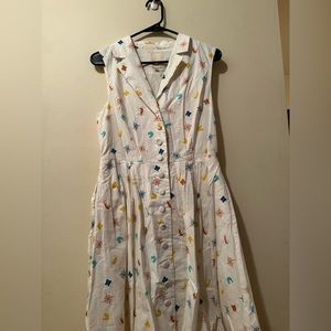 ModCloth retro style dress size Large.